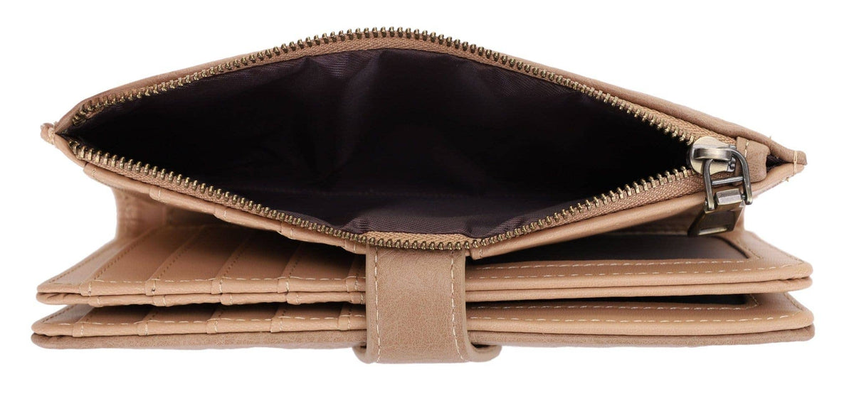 Ellis Grove Woven Wallet – Snap Closure, Card & ID Slots, Coin Pouch