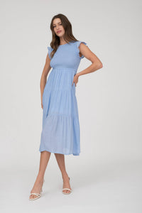 Perfect Day Smocked Tiered Midi Dress