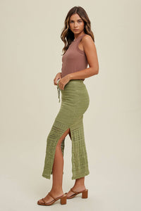 Kaylyn Crew Neck Ribbed Knit Tank