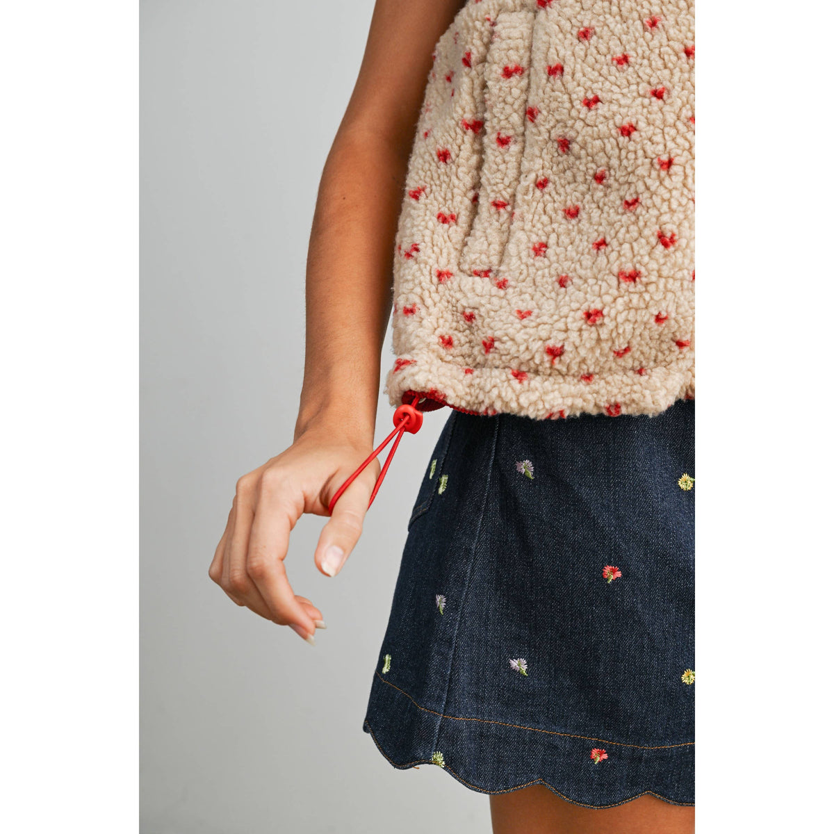 Juniper Lane Floral Fleece Vest