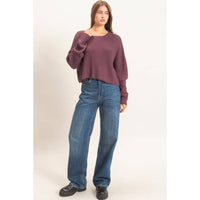 No Rush Cropped Sweater