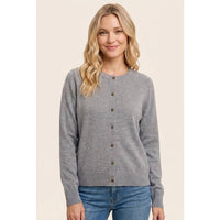The Tessa Classic Cardigan: H Grey