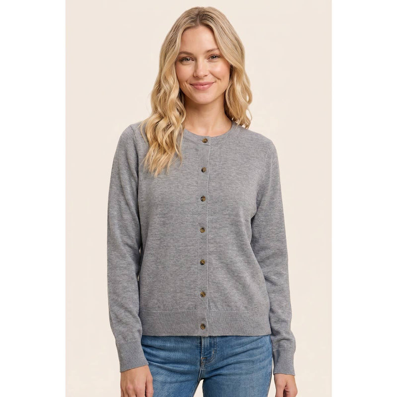 The Tessa Classic Cardigan: H Grey