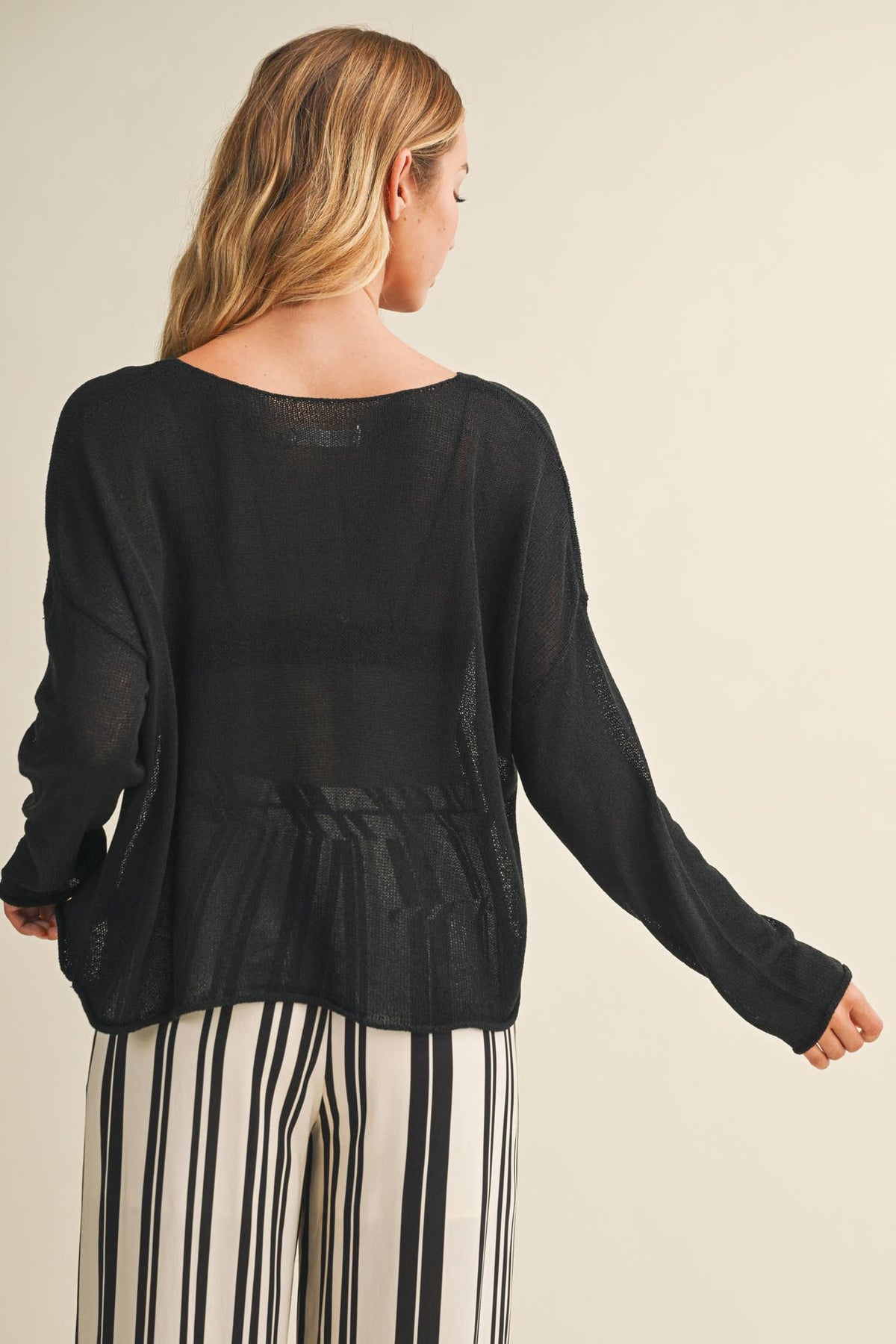 The Coastal Breeze Open Knit Sweater