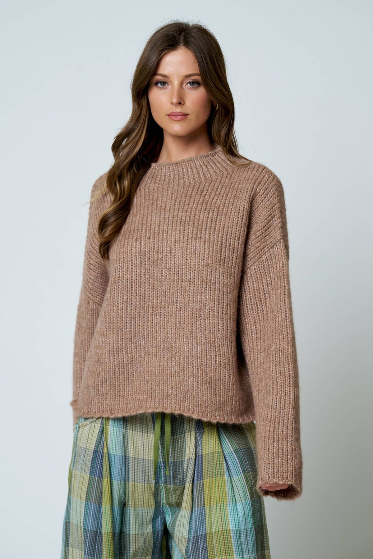 Nothing Extra Mock Neck Sweater