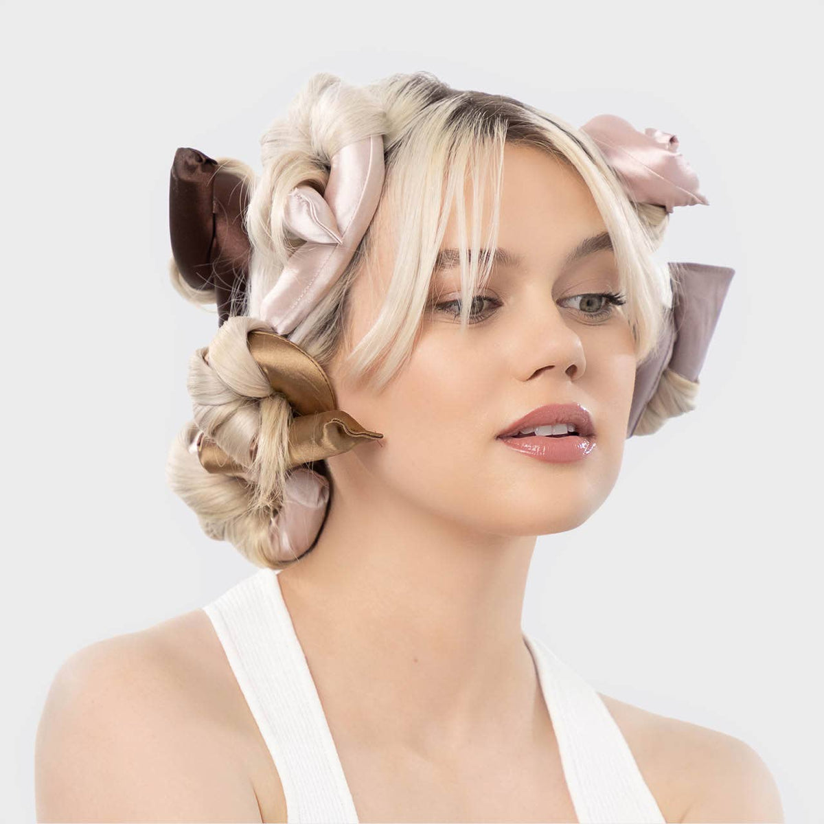 Kitsch Satin Wrapped Flexi Rods - 6pc Set