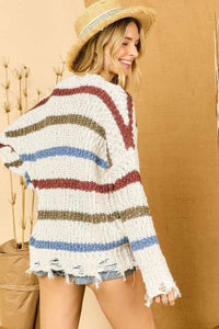 Camdyn Multi Stripe Comfy Sweater