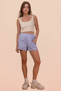 Union Stripe Women’s Casual Boxer Shorts