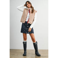 Juniper Lane Floral Fleece Vest
