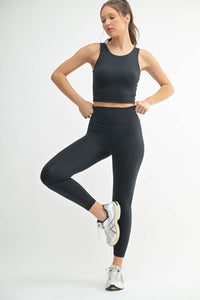 Venice Cloud Light Contour High-Waisted Leggings: Black