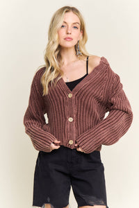 Come As You Are Cotton Cardigan: Brown