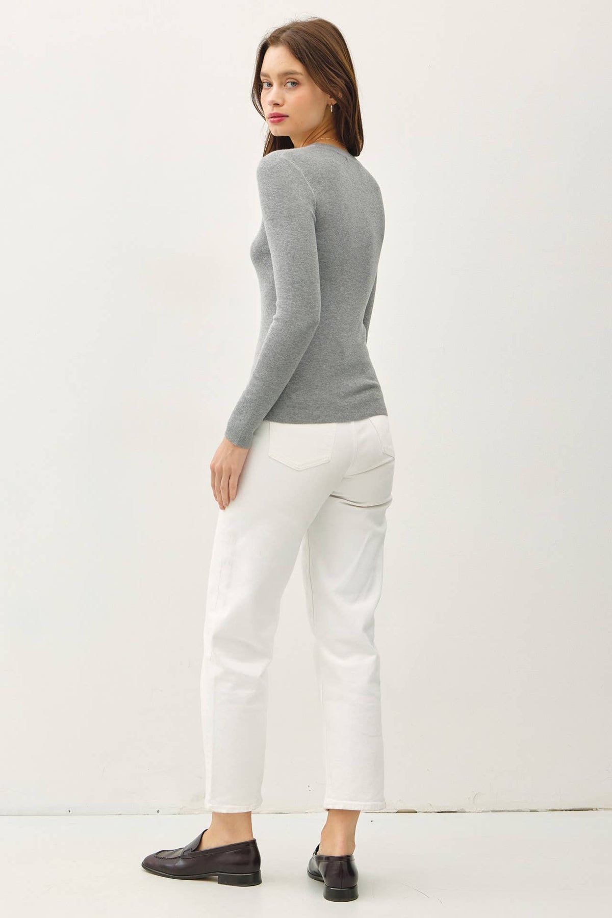 The Delaney Fine Ribbed Top