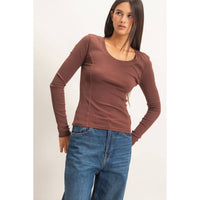 Main Character Scoop Neck Top