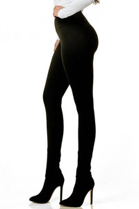 Harlow High-Waist Fleece Lined Leggings – Winter Warm Thick Thermal Tummy Control Pants