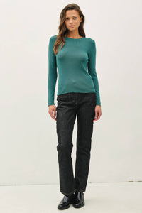 The Delaney Fine Ribbed Top