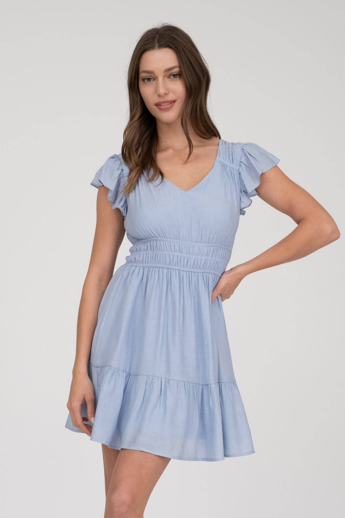 Alayna V-Neck Midi Dress