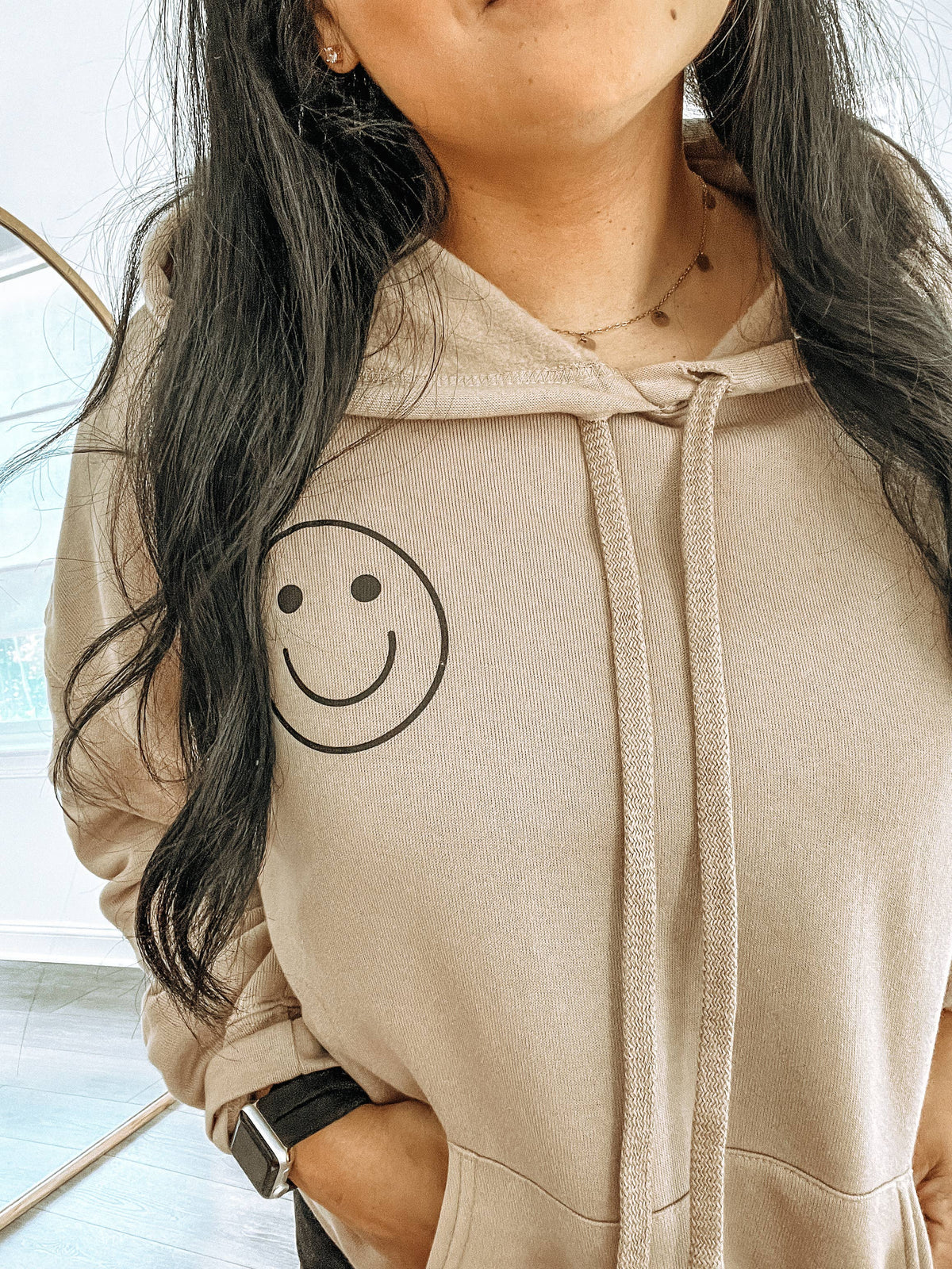 Neutral Happy Face Hoodie