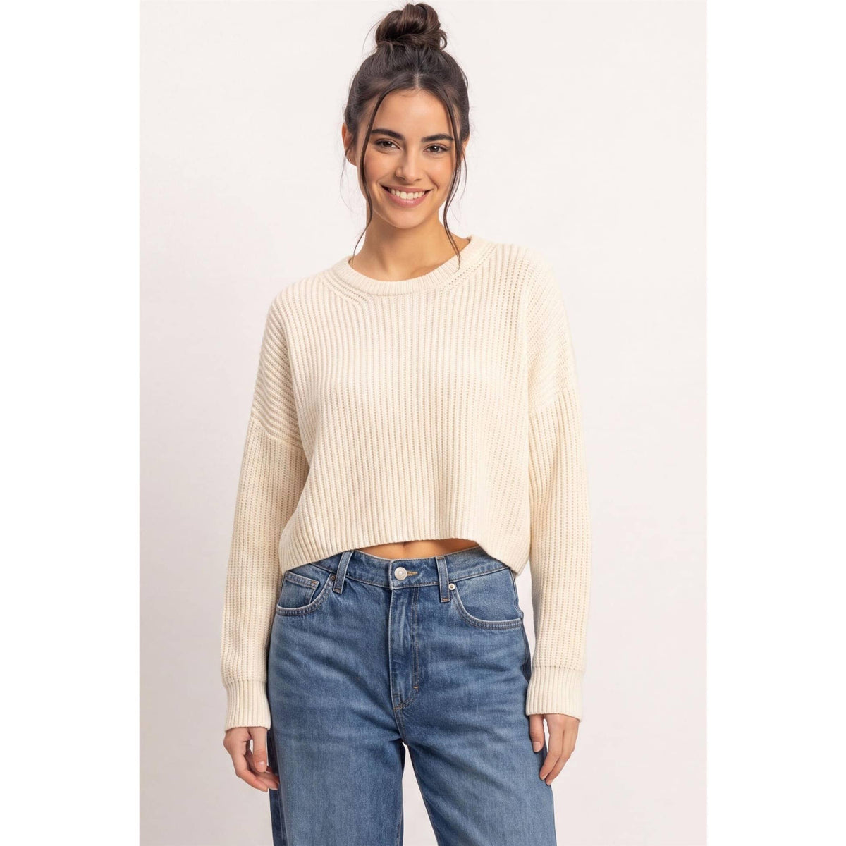 No Rush Cropped Sweater