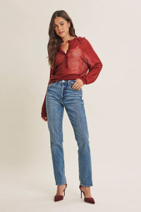 Morning Layer Airy Wool Blend Henley Sweater