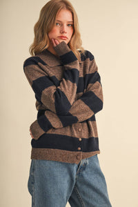 The Hallie Harvest Stripe Cardigan