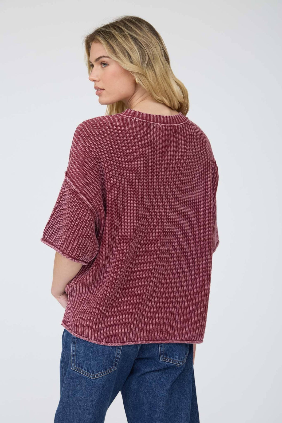 The Brynn Knit Short Sleeve Sweater