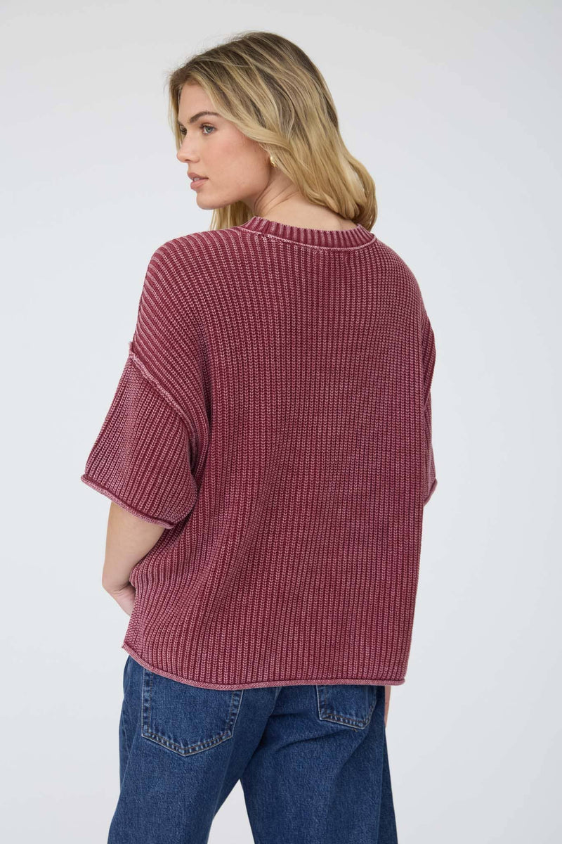 The Brynn Knit Short Sleeve Sweater