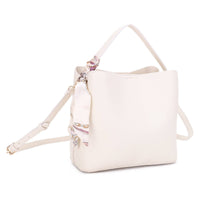 Shia Bucket/Crossbody Bag With Scarf