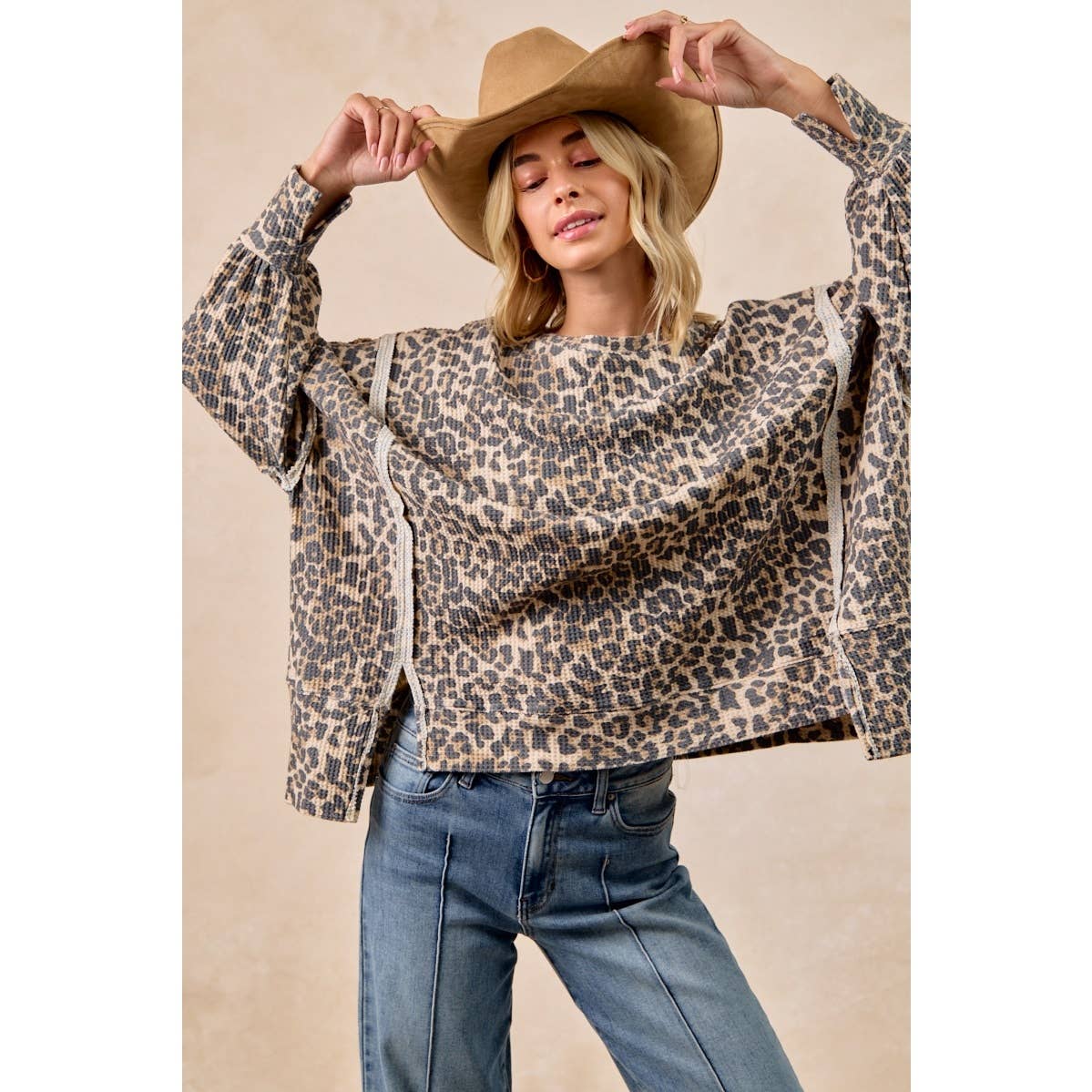 Spotted in the Wild Waffle Sweatshirt