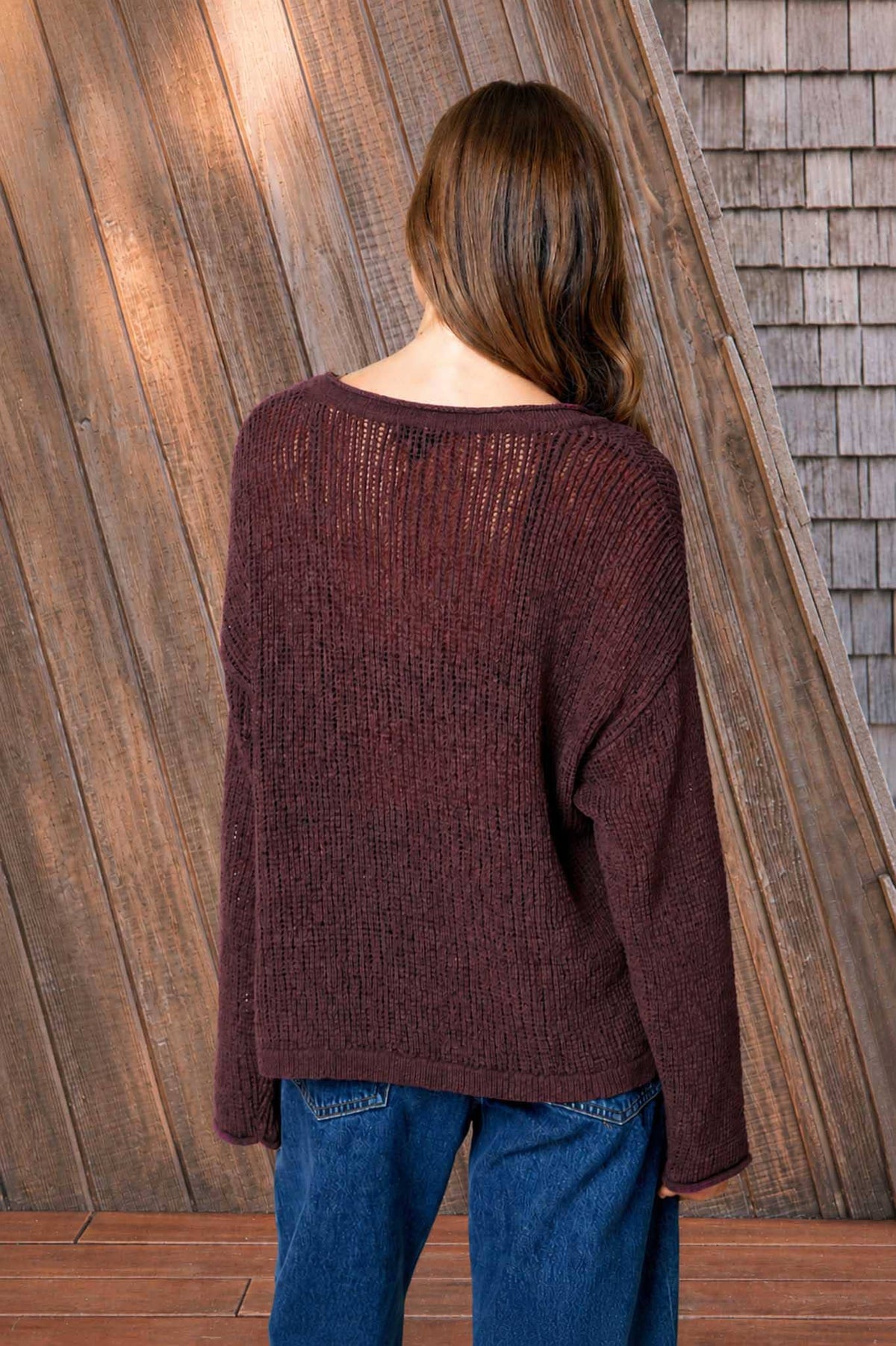 Barely There Sheer Knit Sweater