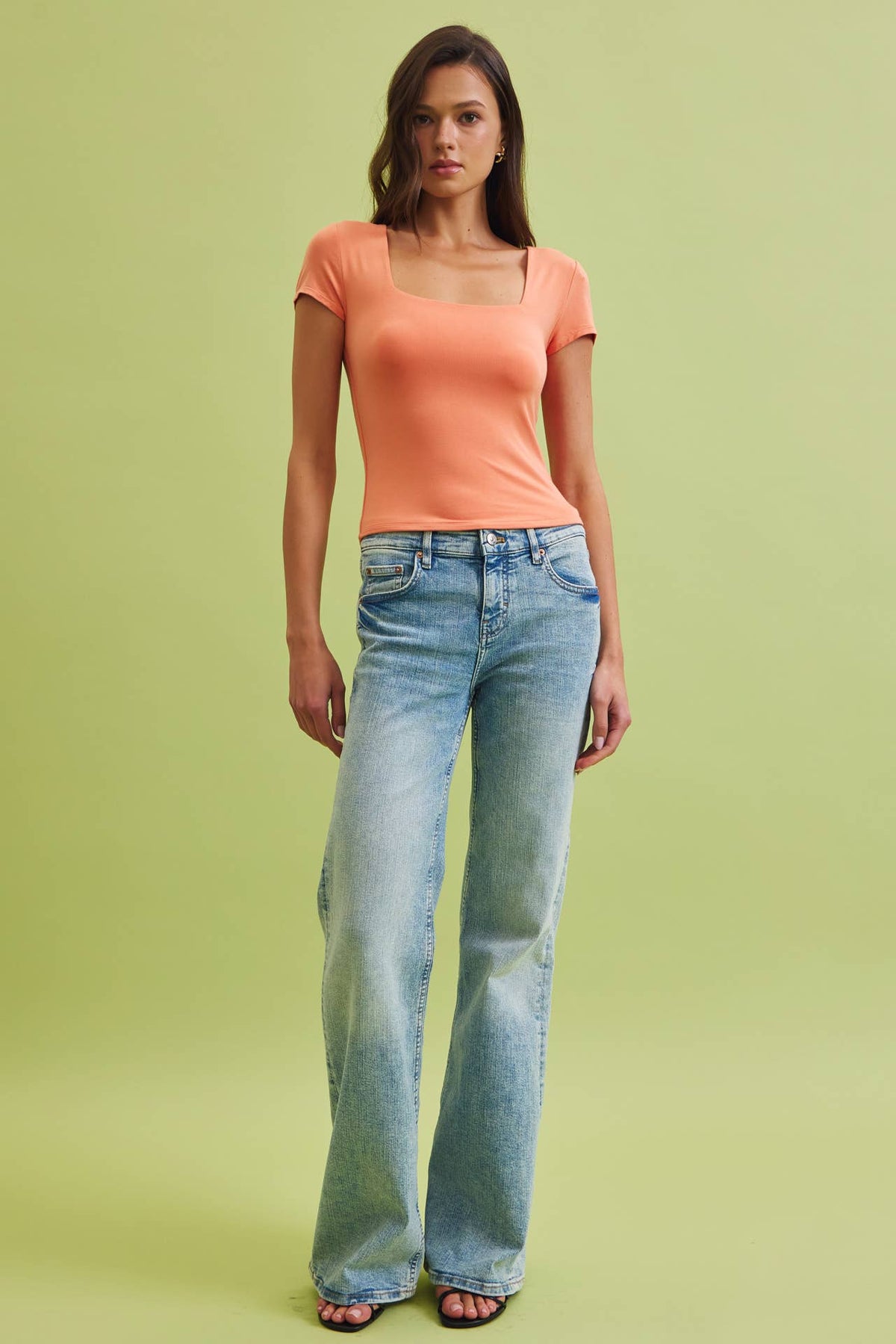 Emma Essential Square Neck Tee