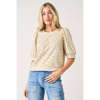 The Briar Bloom Terry Top: Sand