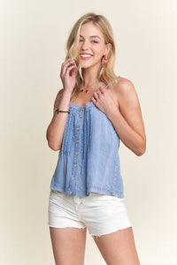 The Sienna Pintuck Tencel Tank