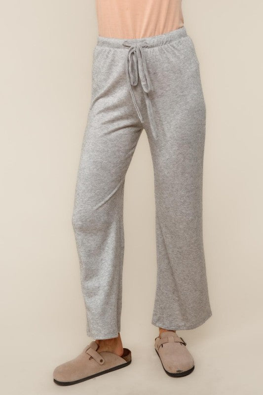 Evergreen Cozy Hacci Lounge Set – Soft Knit Top & Straight-Leg Pant Duo | Northern Belle Boutique