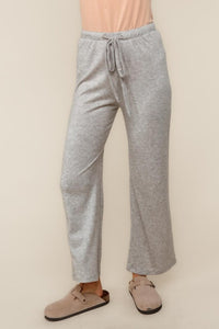 Evergreen Cozy Hacci Lounge Set – Soft Knit Top & Straight-Leg Pant Duo | Northern Belle Boutique