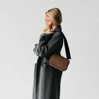 The Woven Willow Camera Crossbody Bag – Checkered Coffee Vegan Leather