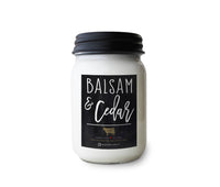 13 oz Mason Jar Candle: Balsam & Cedar