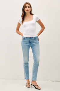 Emma Essential Square Neck Tee