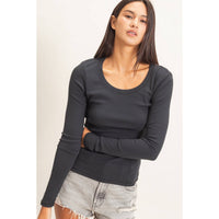 Main Character Scoop Neck Top