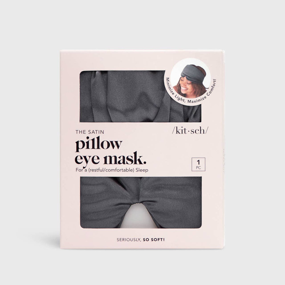 Kitsch The Pillow Eye Mask - Charcoal