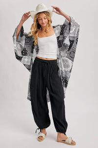 JOGGER HAREM DRAWSTRING PANTS: LT.OLIVE / S