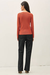 The Delaney Fine Ribbed Top