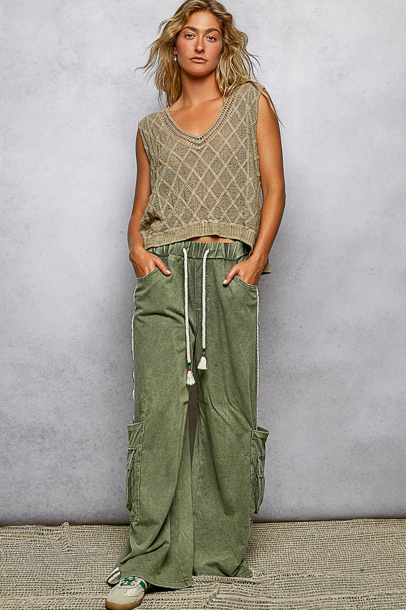 The Marlowe Crochet Tank: Taupe