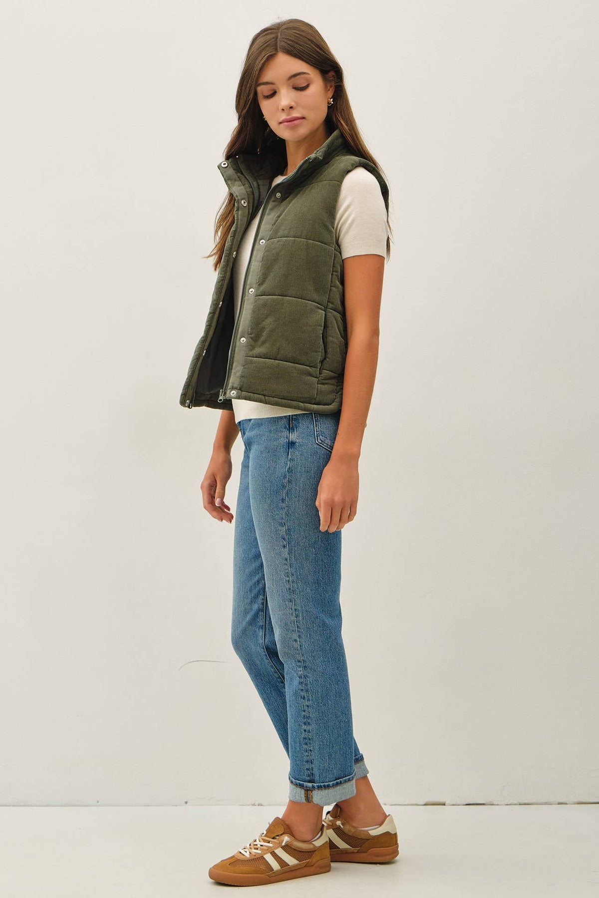 Good Call Corduroy Puffer Vest
