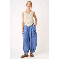The Sierra Fringe Crochet Tank: Natural