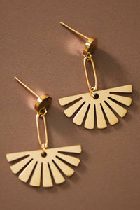 The Montclair Gold Earrings – 18K Gold Dipped Waterproof Stainless Steel Minimalist Earrings