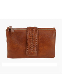 Ella  Two-Compartment Crossbody Bag with Braid Detail