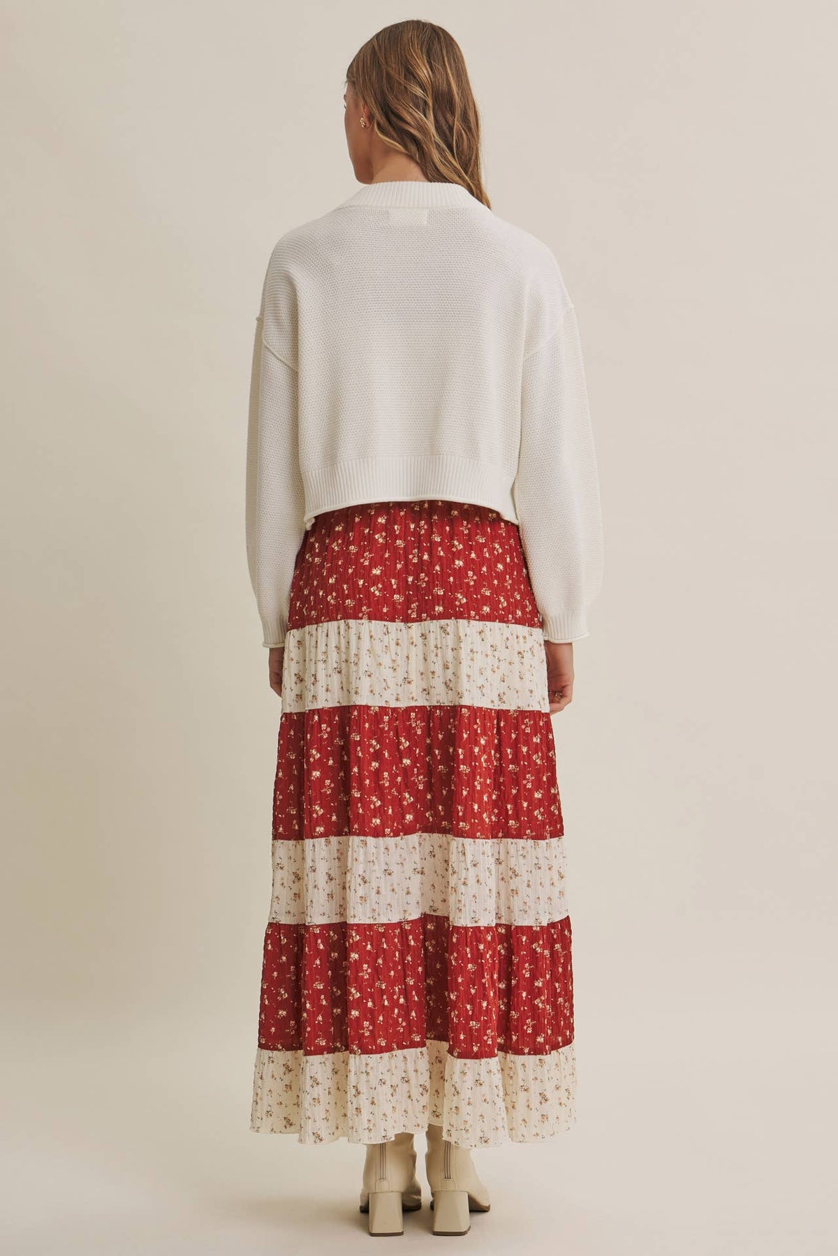 EVERYDAY ESEENTIAL EASY LAYERING BALLOON SLV WAFFLE CARDIGAN: OLIVE / L