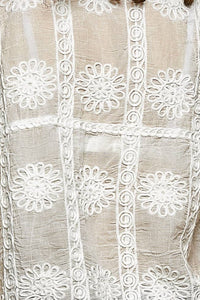 The Rowan Crochet Vest Top – V Neck Button Front Sleeveless Knit Layering Vest