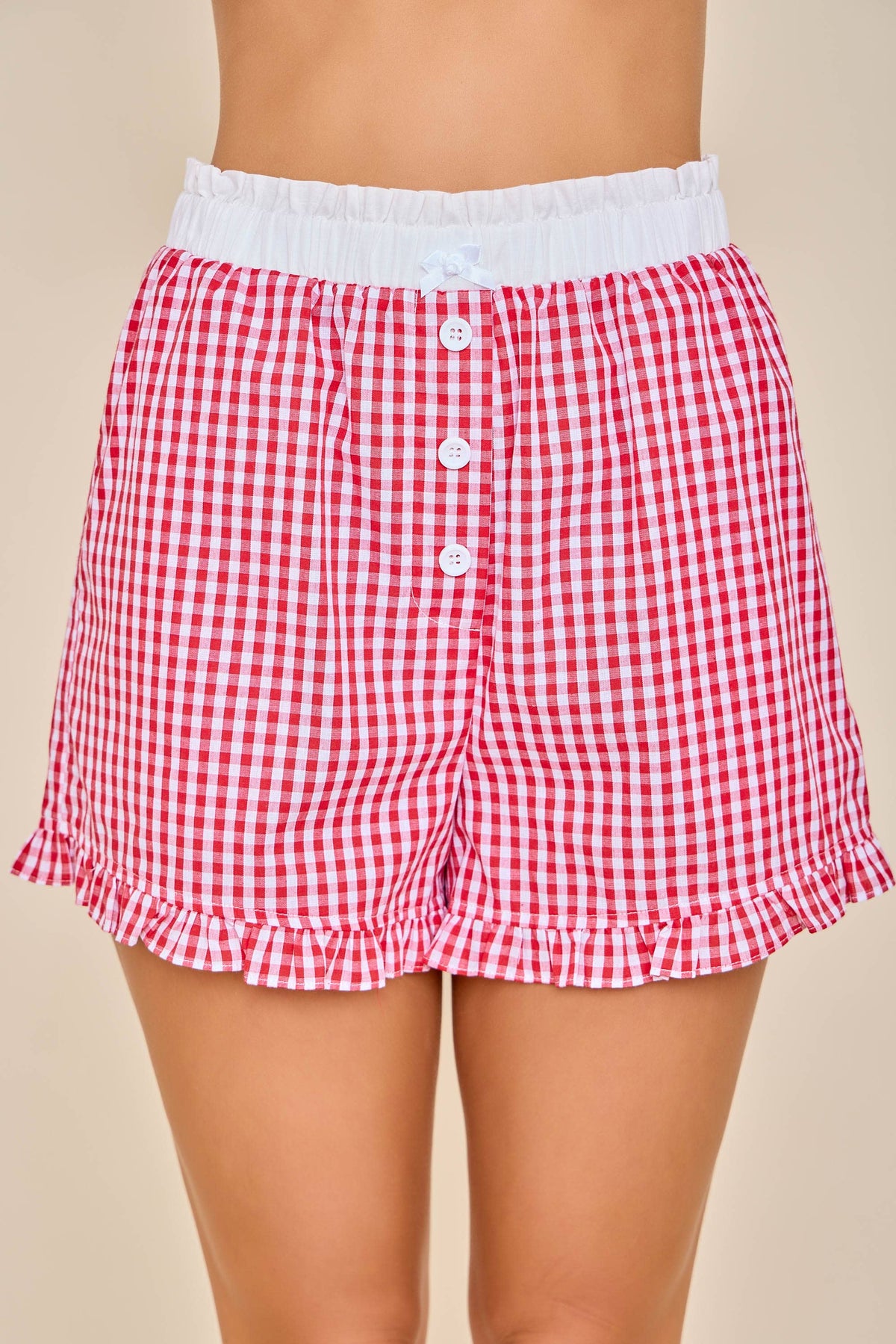The Daisy Gingham Lounge Shorts
