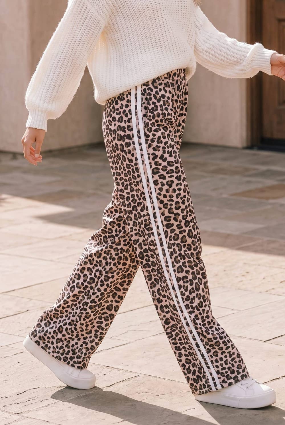 Main Character Leopard Track Pants